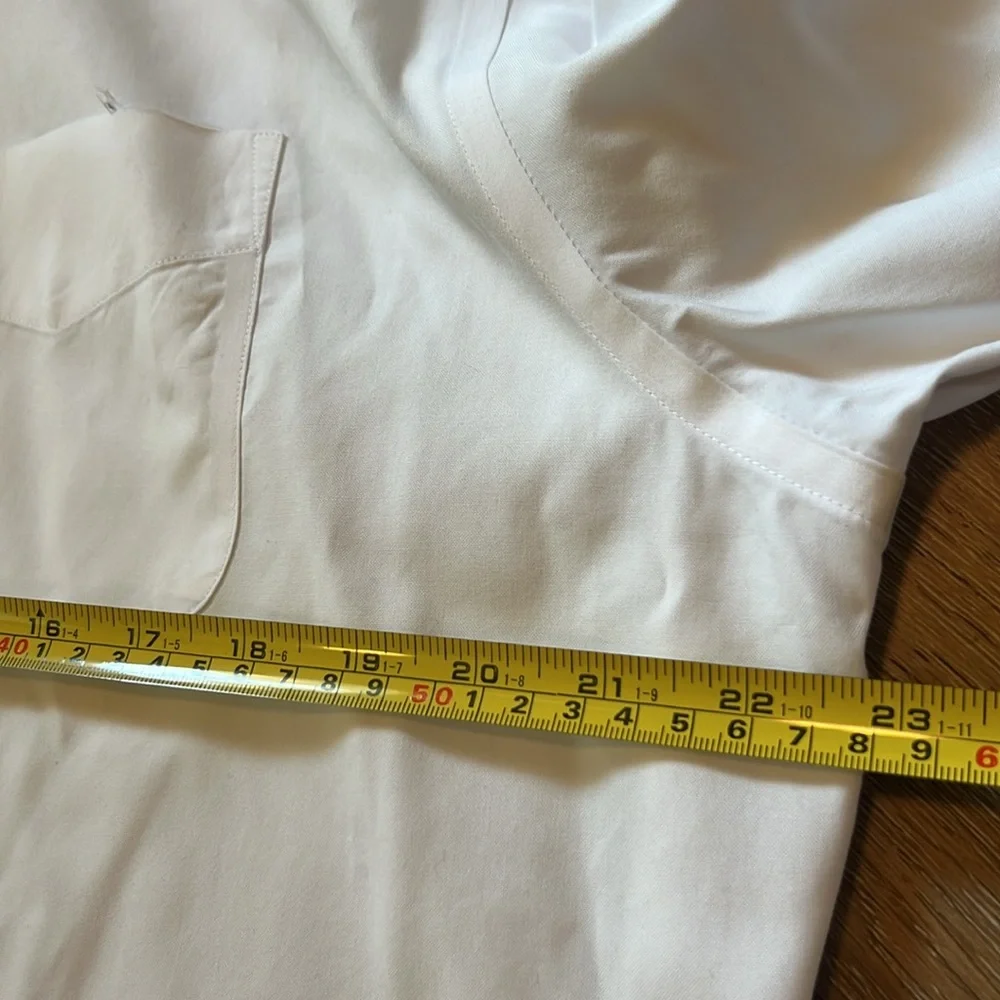 Men's Jos A Banks Travelers White Dress Shirt size 17-36 cotton